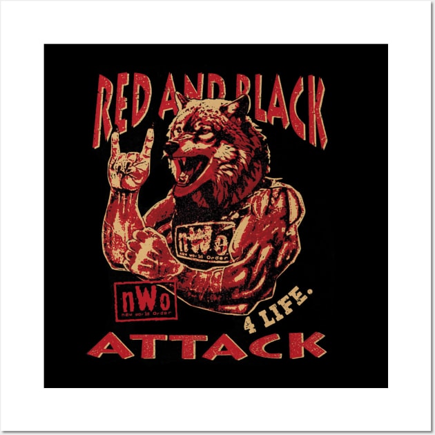 nWo Red And Black Attack Wall Art by MunMun_Design